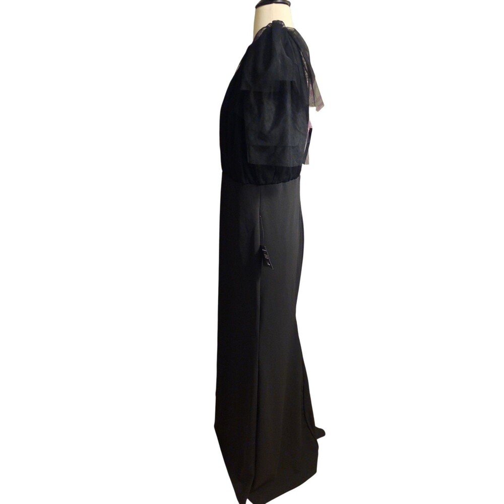 Lulus Maxi Mermaid Dress Womens XL Black Fairy Whimsigoth Ruffle Flutter Sleeve - Picture 3 of 9